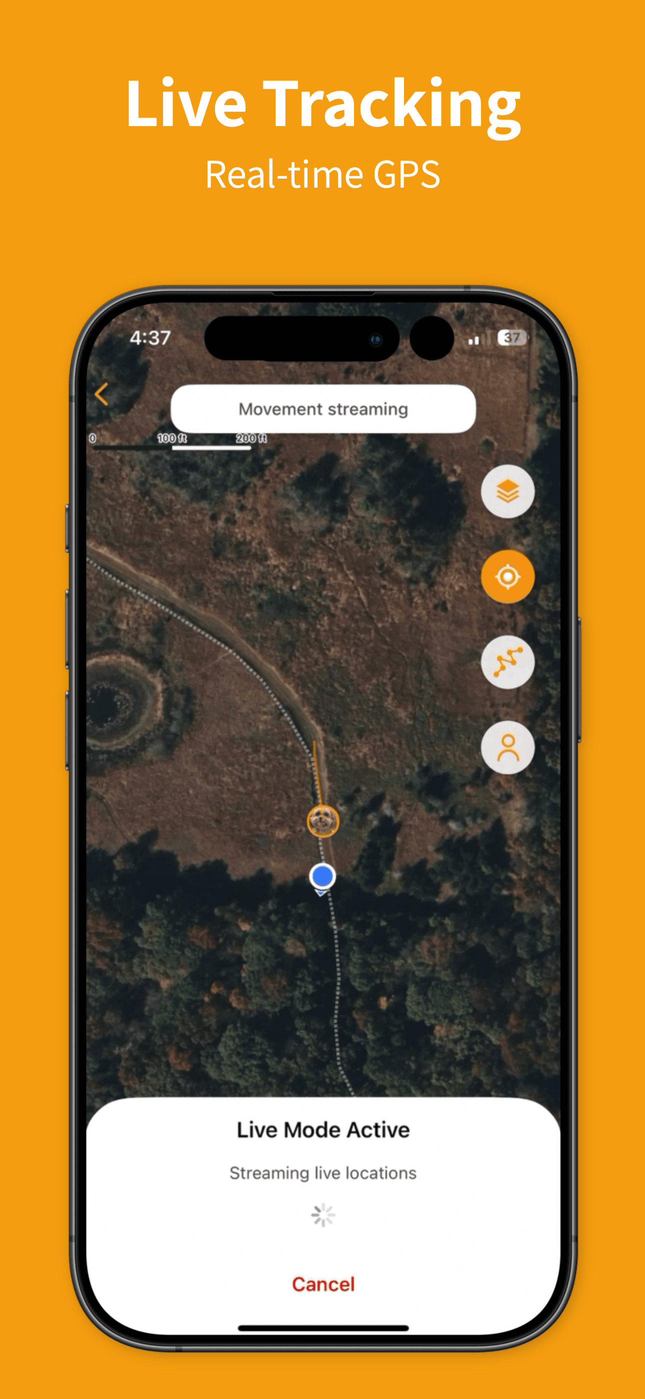 ToughTail map view with pet avatar and virtual fences.