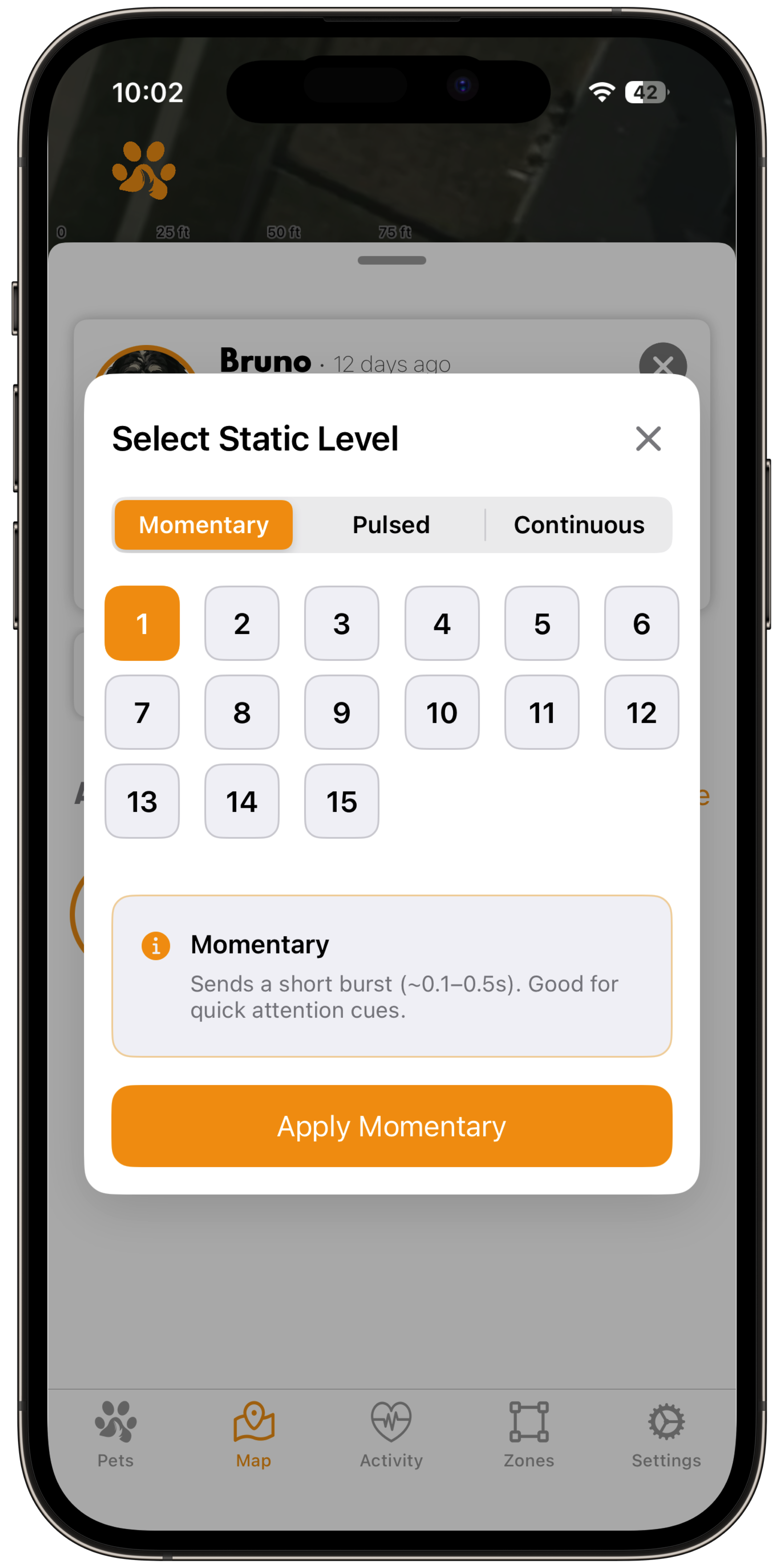 Static level and lockout controls in the ToughTail app
